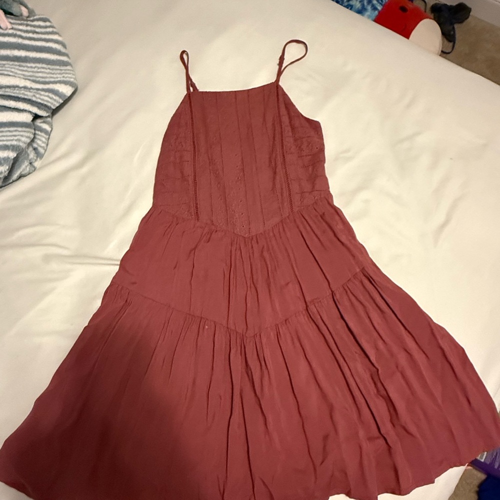 Wild Fable Red Tiered Ruffled Sundress